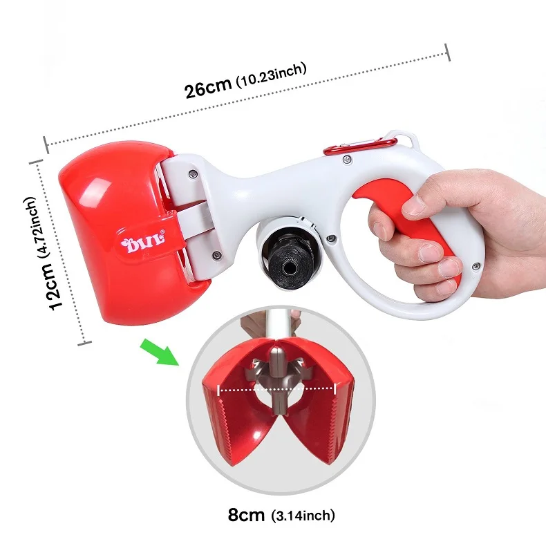 

2 in 1 Portable Pet Pet Pooper Scooper Long Handle Cleaning Tools Dog Pooper Cleaning Tools garbage bag Pet Accessories Cleaning