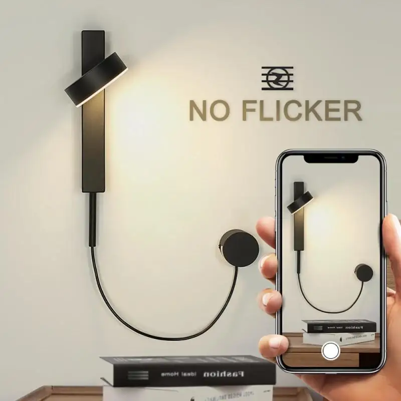 Современная светодиодная настенная лампа для спальни прикроватная настенное