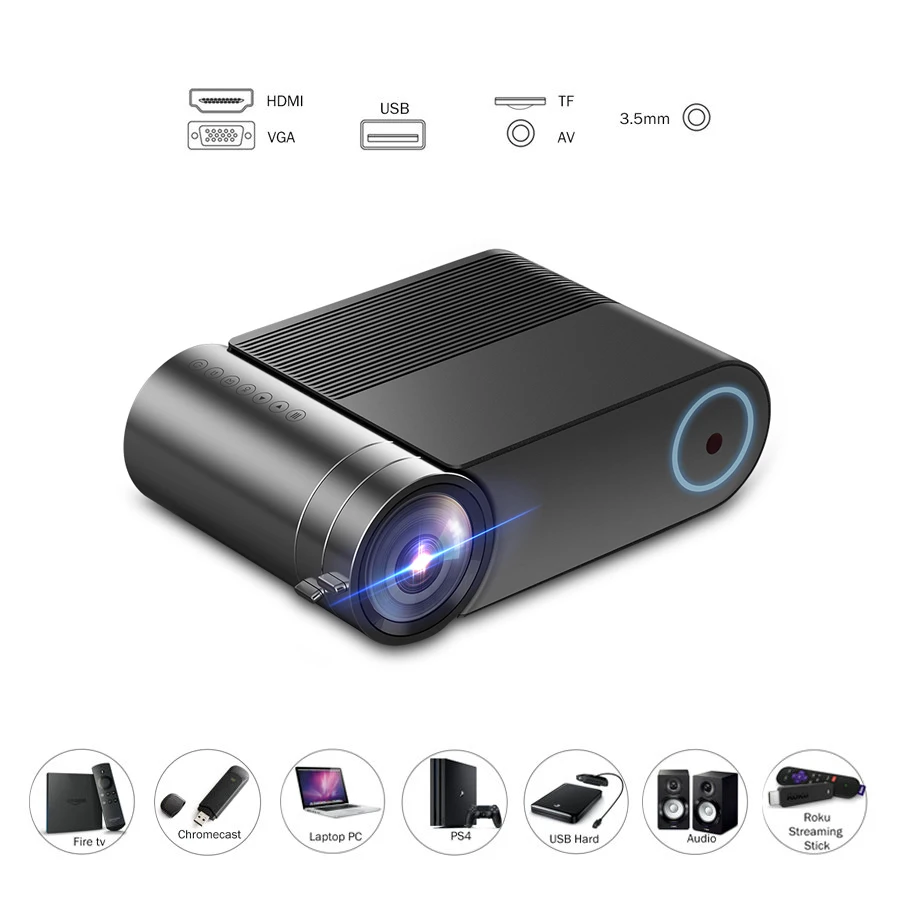VIVICINE 720p HD светодиодный проектор, опция Android 9,0 портативный HDMI USB 1080p домашний кинотеатр Proyector Bluetooth wifi мини светодиодный проектор