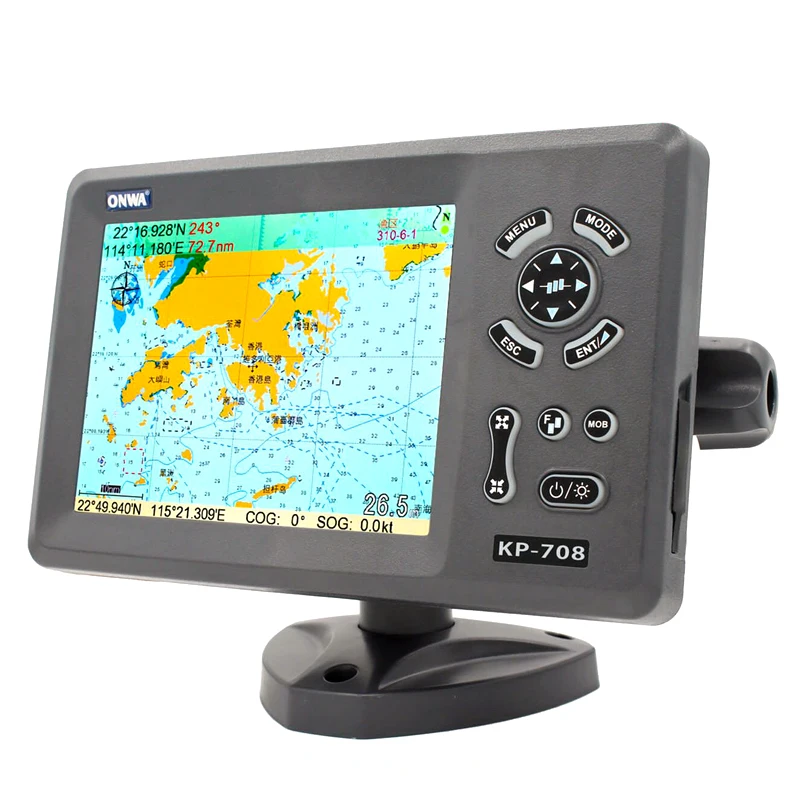 KP 708 7in морской gps навигатор навигация плоттер с красочными ЖК дисплей внутренней