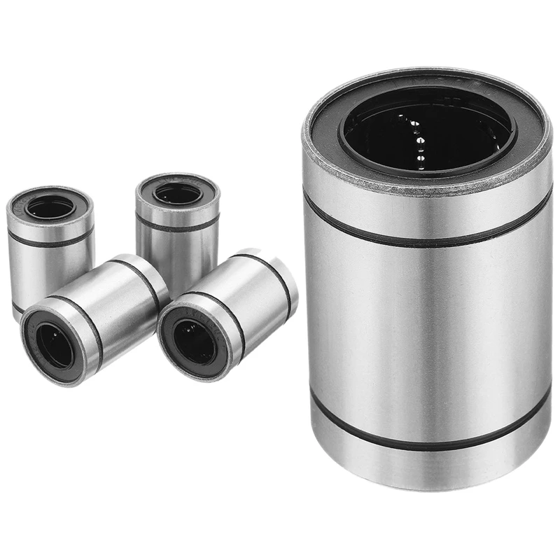 

4 Pcs LM12UU 12X22x32mm Double Side Rubber Seal Linear Motion Ball Bearing & 1X LM30UU 30Mmx45mmx64mm