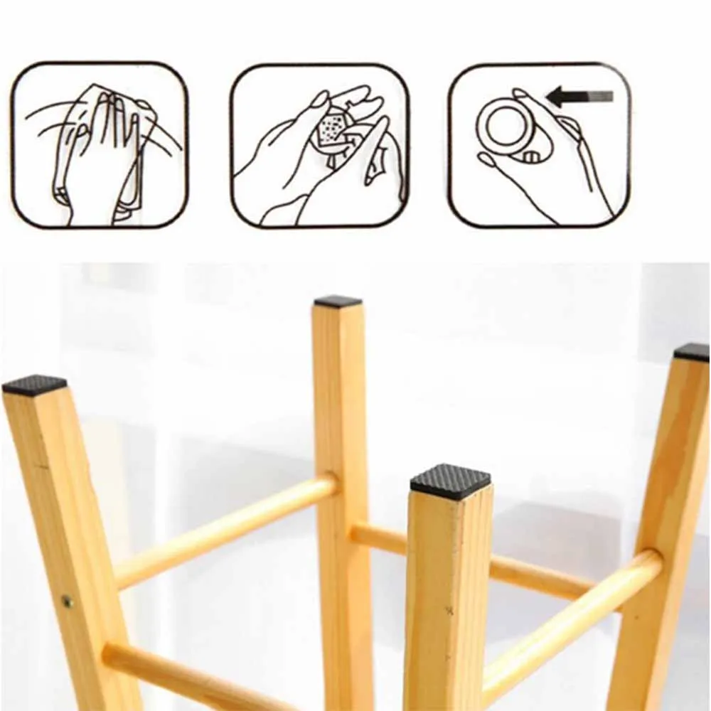 48 шт. Нескользящая самоклеящаяся фурнитура резиновые подушечки для ног стол стул