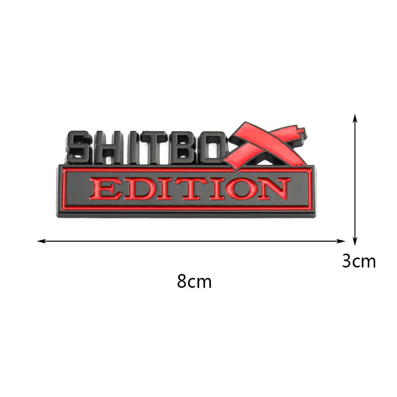 Автомобильная наклейка Matel SHITBOX Edition значок эмблема передняя решетка капота для BMW