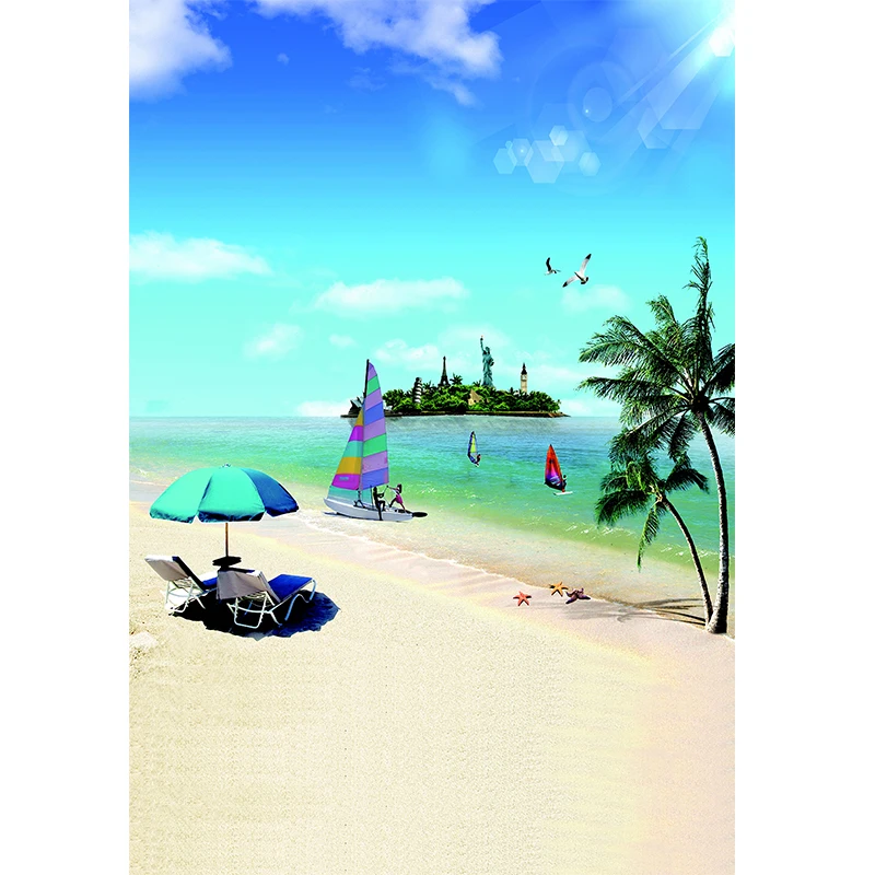 150*225 см вертикальные фотофоны для приморского пляжа вечерние фоны фотосъемки на