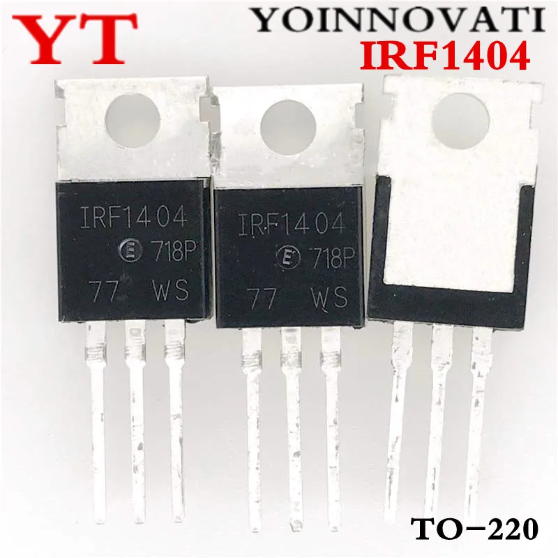 

10PCS IRF1404PBF IRF1404 MOSFET N-CH 40V 202A TO-220AB