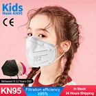 10-100 шт. FFP2 Mascarillas KN95, детей, с рисунком маски, 5 слоев защитная маска для лица KN95 Респиратор маска KN95 Детские маски Быстрая доставка