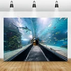 Laeacco фон для фотосъемки с изображением рыбок аквариума кораллов ракушек свода коридора Детские живописные Фотообои