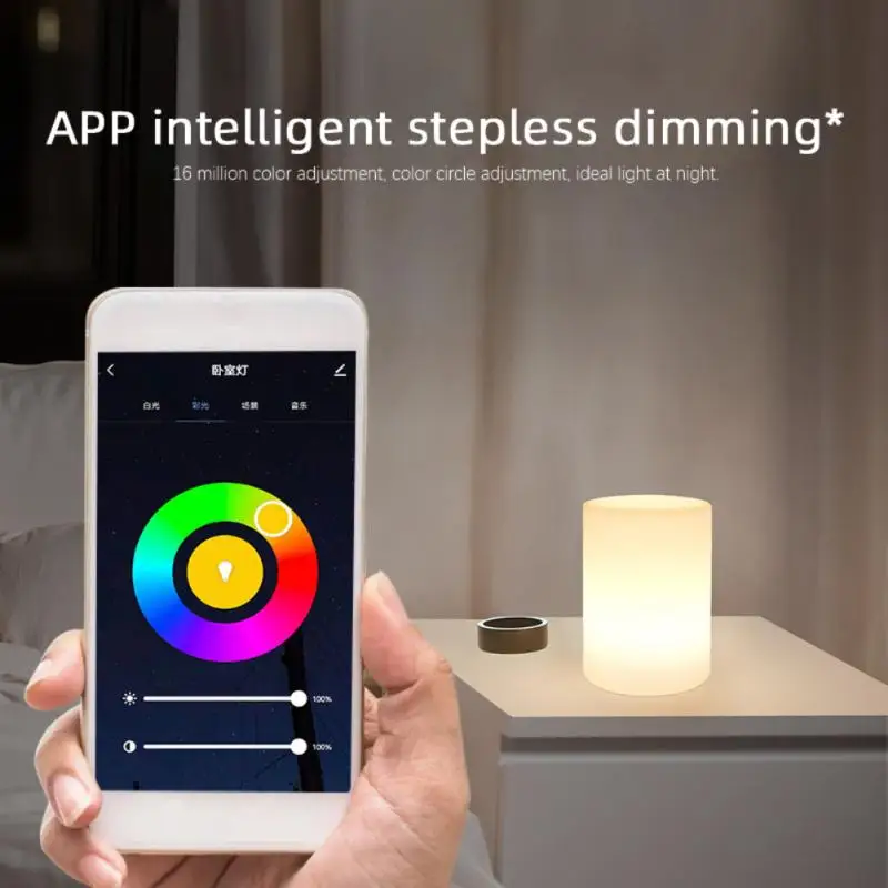 Умный ночник с Wi-Fi Cube MP светодиодная лампа APP управлением RGB для дома спальни