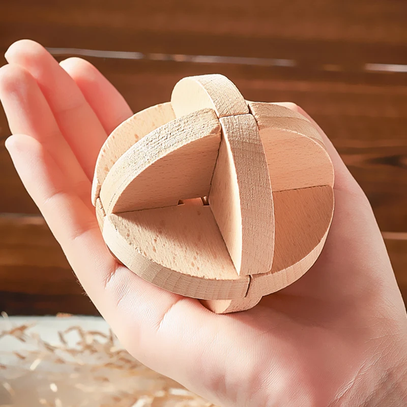 9 шт./компл. Ming замок взрослые и дети 3D головоломки игра деревянные игрушки