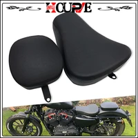 for harley sportster forty eight xl1200 xl883 xl 883 72 48 2004 2019 driver leather pillow solo seat cushion passenger cushion