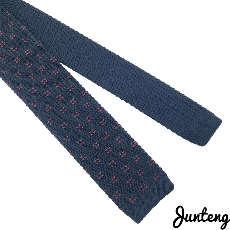 Бесплатная доставка Модный мужской вязаный галстук Тканые простые Галстуки |