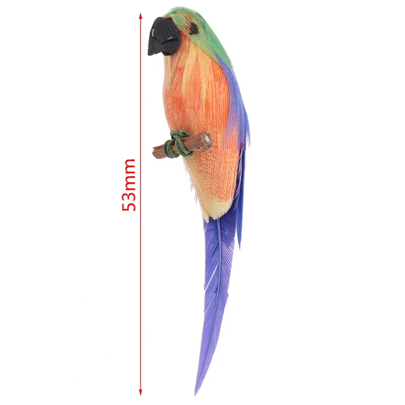 

1Pc Creative Simulation Mini Parrot Miniature Artificial Bird For 1:12 Scale DIY Dollhouse Accessories New Arrival