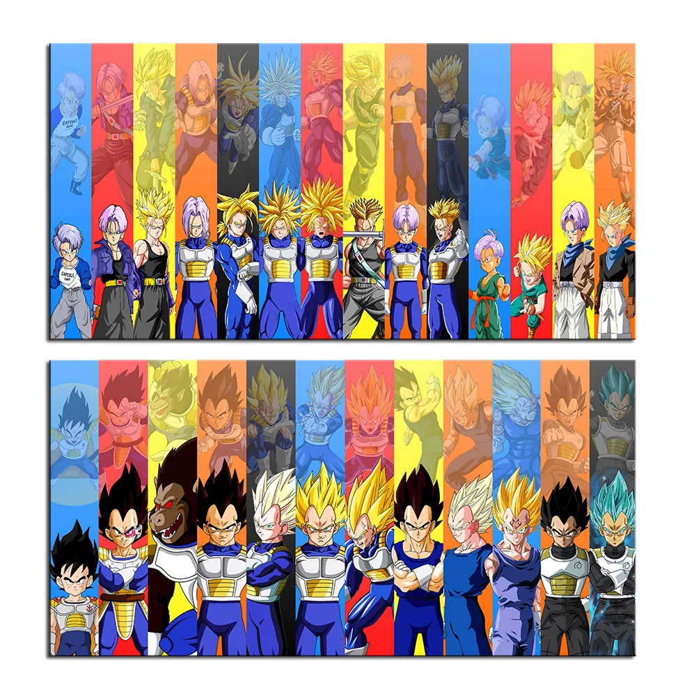 

The Extra-Sizes Goku Fighting Japan Anime Art Canvas Poster Print Wall Pictures