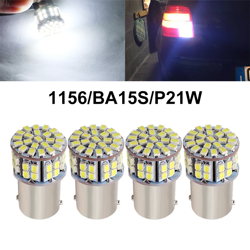 4 шт. 1156 светодиодный замена светильник P21W 50SMD 1206 Ba15s Led Bulbd/оборудование для