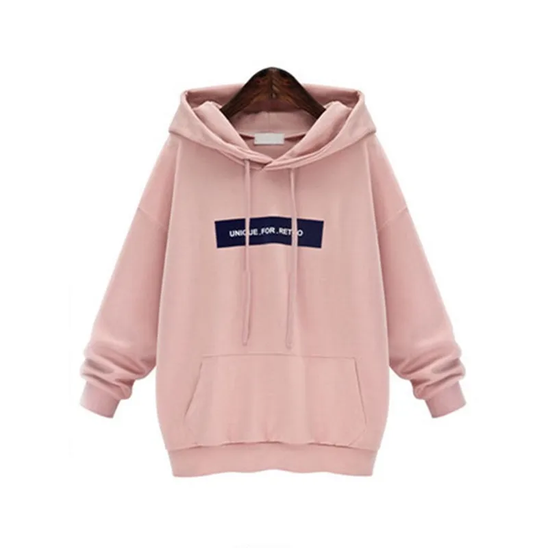 2019 толстовки женские брендовые с длинным рукавом одноцветные капюшоном