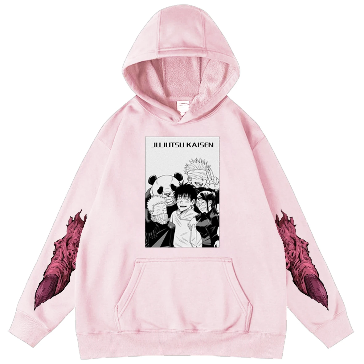 

Jujutsu Kaisen Anime Character Popular Cartoon Manga Men's Hoodies Unisex Hooded Teen Sweatshirts Loose Streetwear Tops Pullover