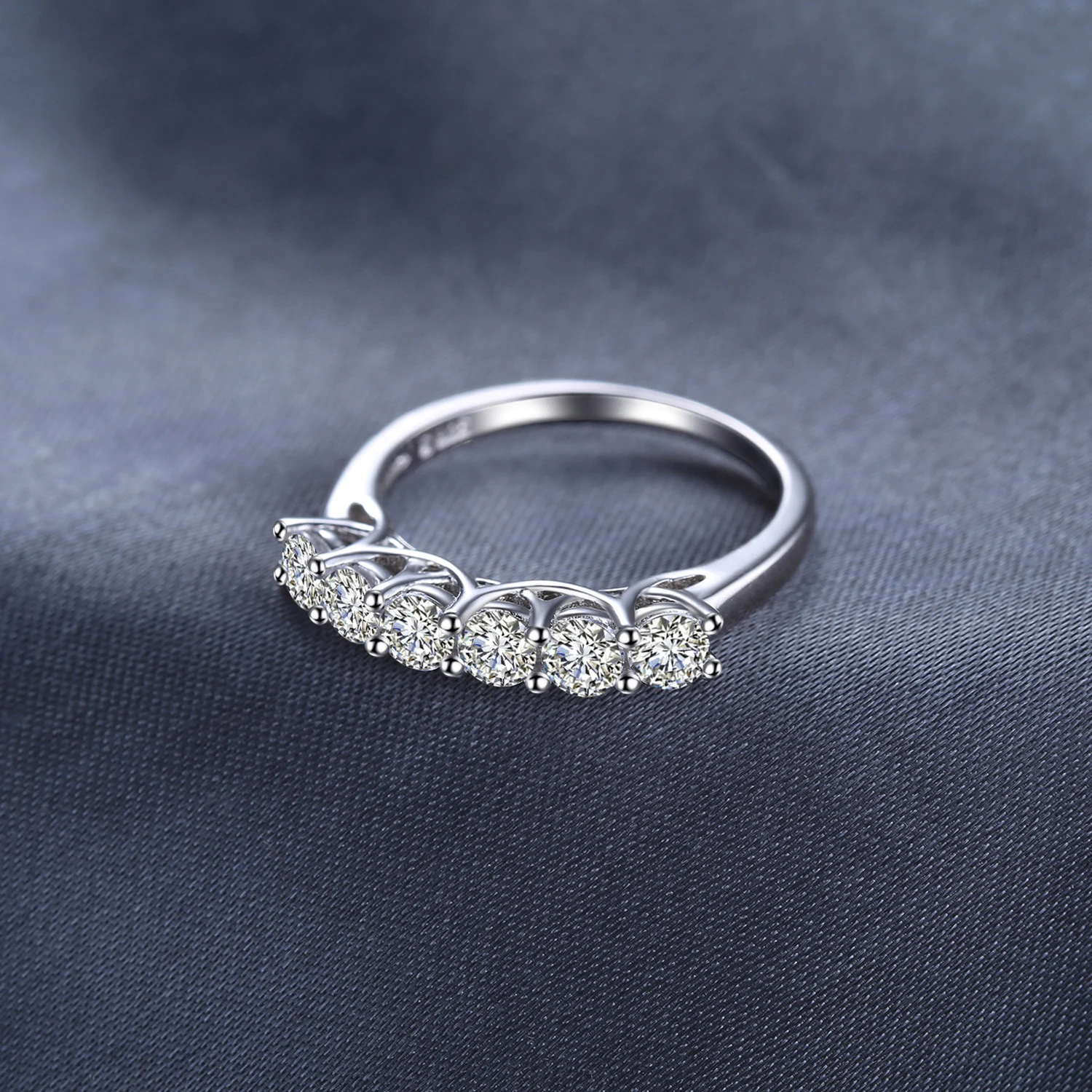 Jewelrypalace Свадебные 1ct Кубического Циркония Обручальное кольцо стерлингового серебра 925 новые свадебные модные Для женщин ювелирных камней Новинка