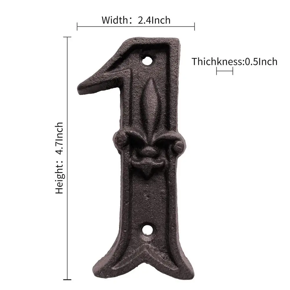 

Антикварный чугунный номер дома