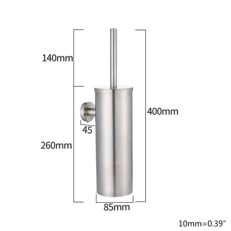 

Bathroom Toilet Brush Holder , 304 Stainless Steel Toilet Brush Wall Mounted 831B