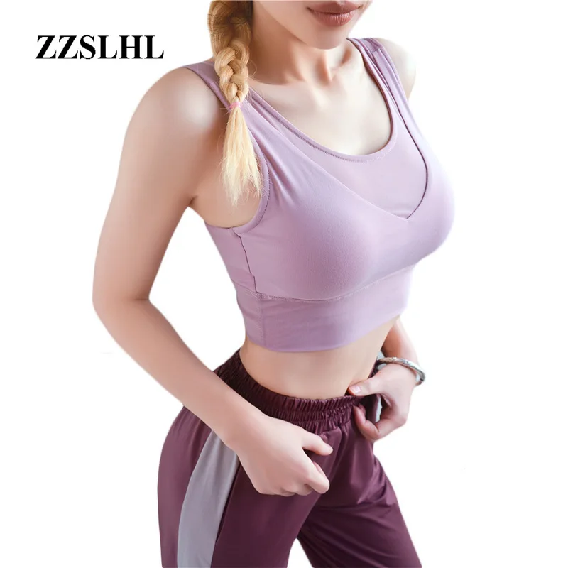 

Sexy Women's Push Up seamless Sports Bra Tops High Impact Straps Yoga Top Bra Sports Wear For Women Gym Underwear Running Bra