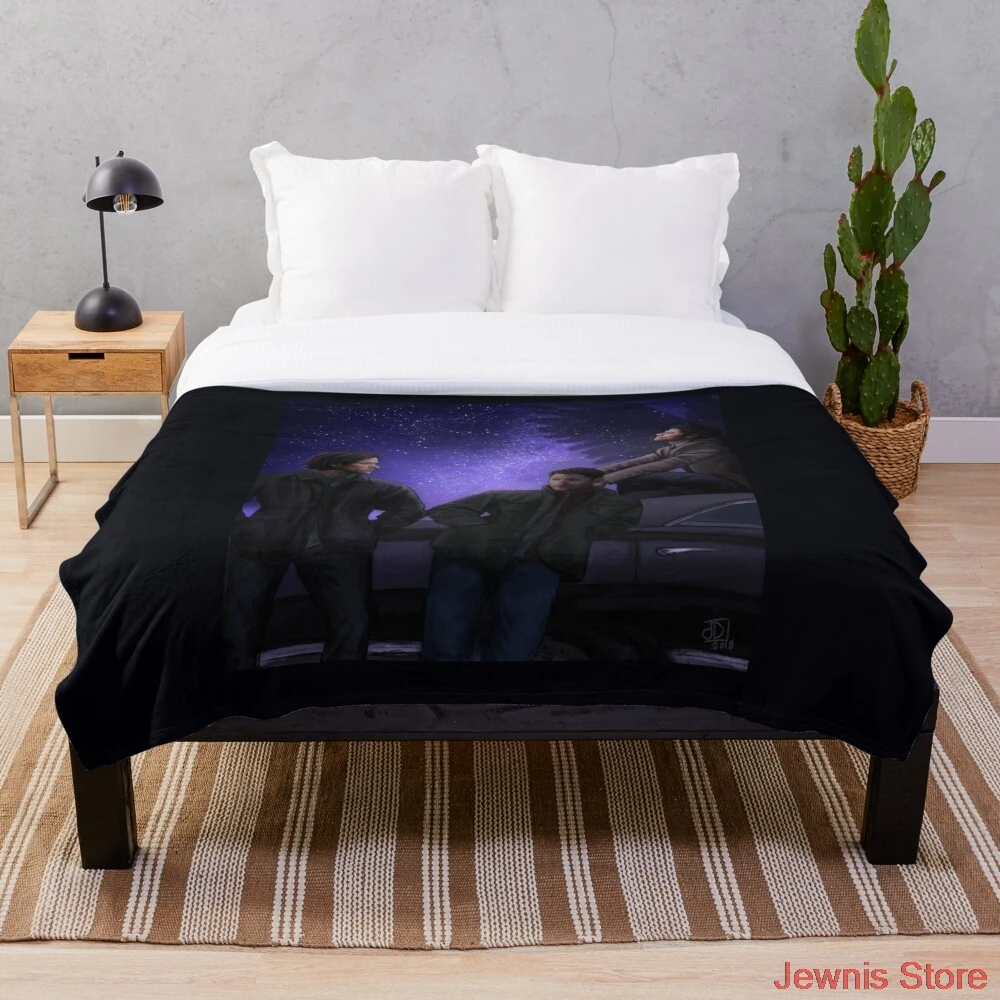 

Starry Night 2018 Throw Blanket Printing Soft Blanket Throw On Home/Sofa/Bedding Portable Adult Travel Cover Blanket