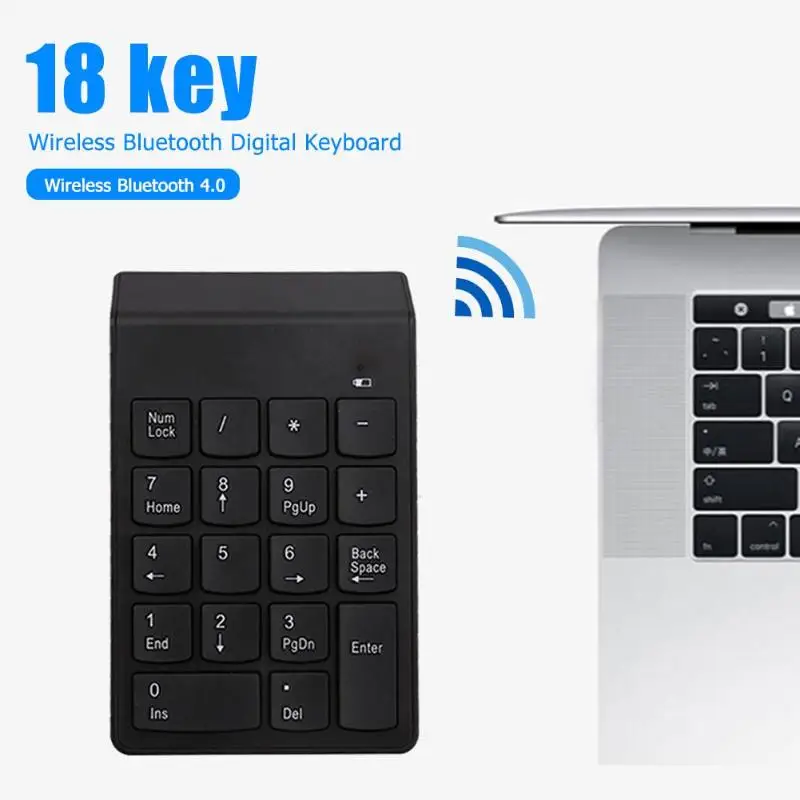 Мини Bluetooth цифровая клавиатура беспроводной номер Pad 18 клавиш клавиатура для ПК Поддержка энергосбережения Автоматический Режим сна
