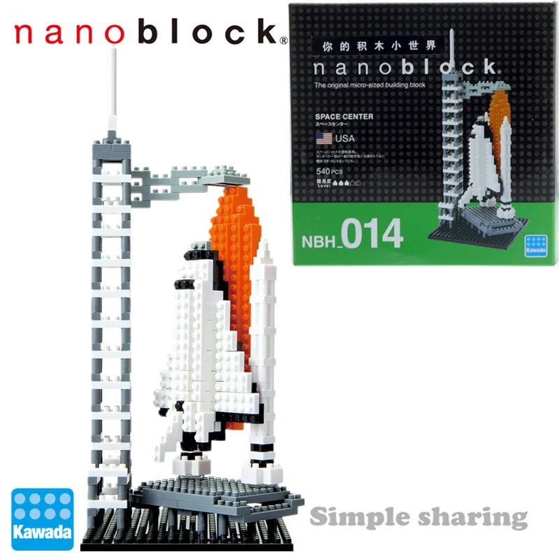Новый бренд Nanoblock Space Center NBH 014 Kawada 540 шт Строительные блоки алмазные мини города