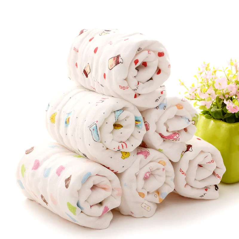 Детское полотенце 6 слойный муслиновый нагрудники детские полотенца натуральный