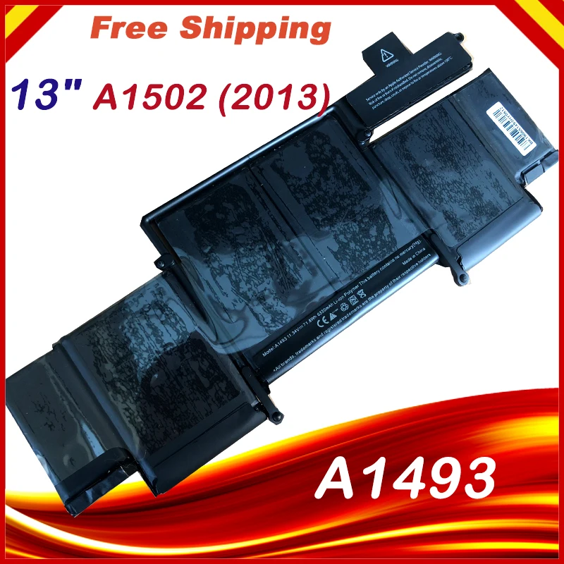 Аккумулятор A1493 для Apple A1502 ME864LL/A ME866LL/A только MacBook Pro 13 &quotRetina Late 2013 Mid 2014 версия |