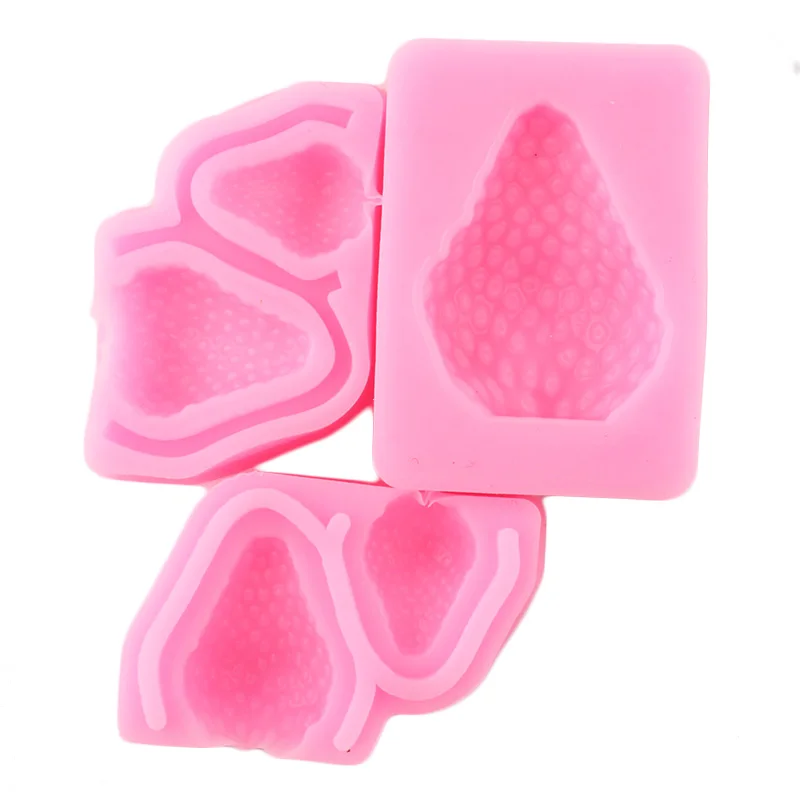 3 шт./компл. детские носки в форме клубники для производства шоколада силиконовые