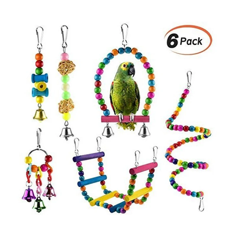 

Set parrot toy bird toy pet toy bite climbing