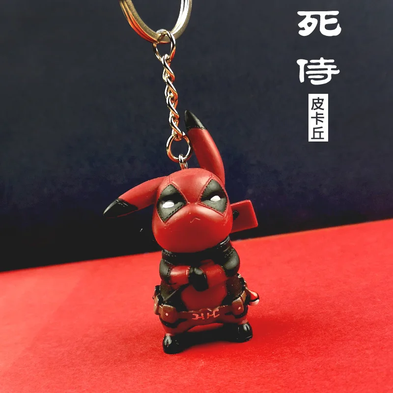Deadpool Горячий брелок с символикой Наруто Многоэлементный Пикачу высокого класса ручной работы смолы брелок, кулон-брелок для автомобиля подарок - Цвет: Deadpool