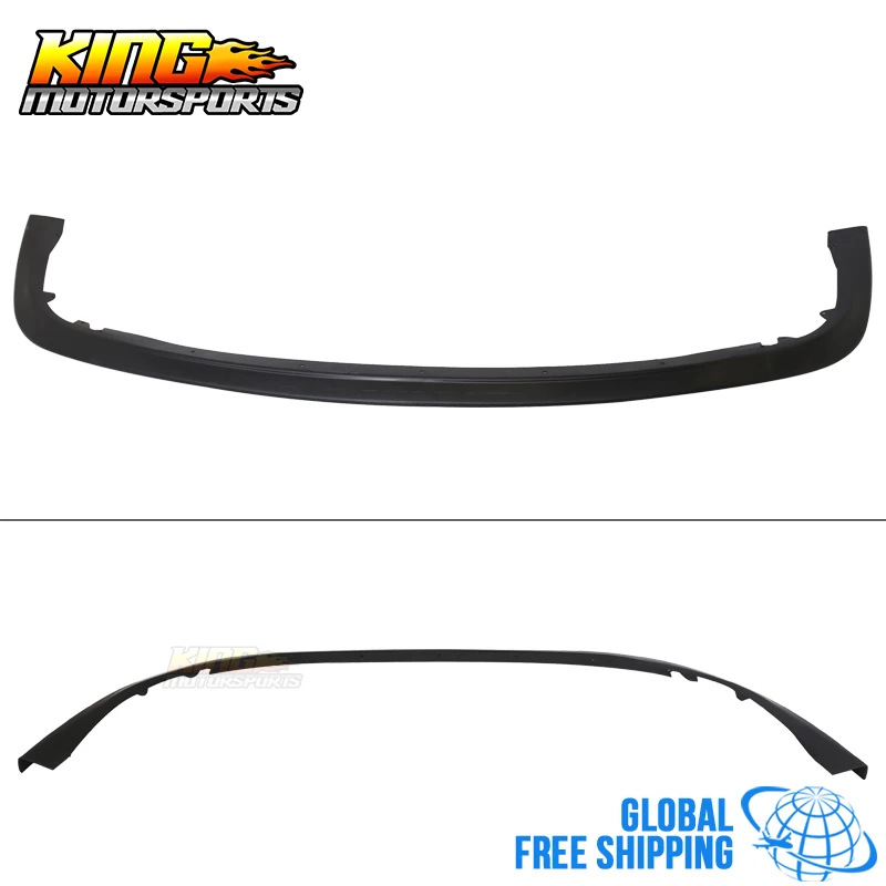 Универсальный передний бампер разветвитель для губ Неокрашенный Черный PP