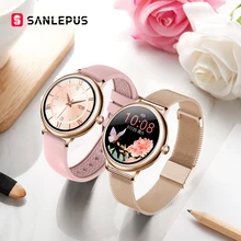 SANLEPUS 2021 NEW Fashion Womens Smart Watch Luxurious Smartwatch For Android Apple, Christmas Gift For Wife Girlfriend Lover