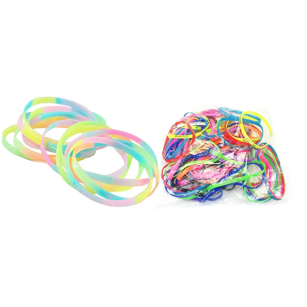 Унисекс светящийся спортивный силиконовый Узкий браслет рекламные подарки