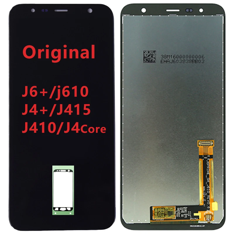 10 шт. оригинал для Samsung Galaxy J4 + Plus J415 J415F J410 J410F Core J6 2018 J610 Замена ЖК экрана|Экраны