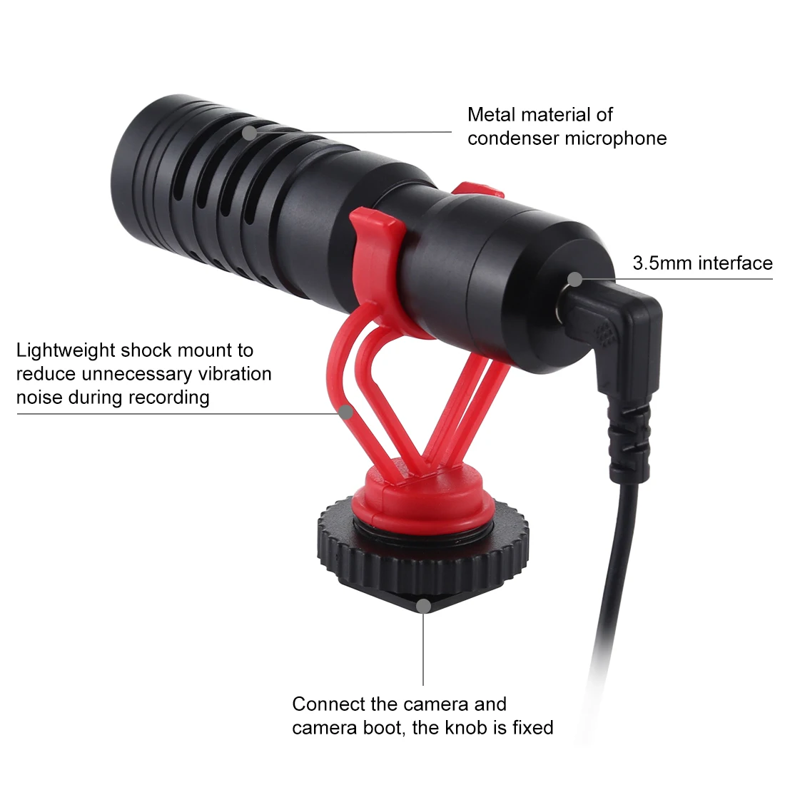 Универсальный мини-микрофон с ветрозащитной крышкой микрофон креплением для