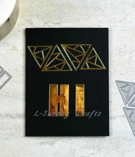 L Sunday ремесла высечки алмазные квадратные металлические трафареты скрапбукинг