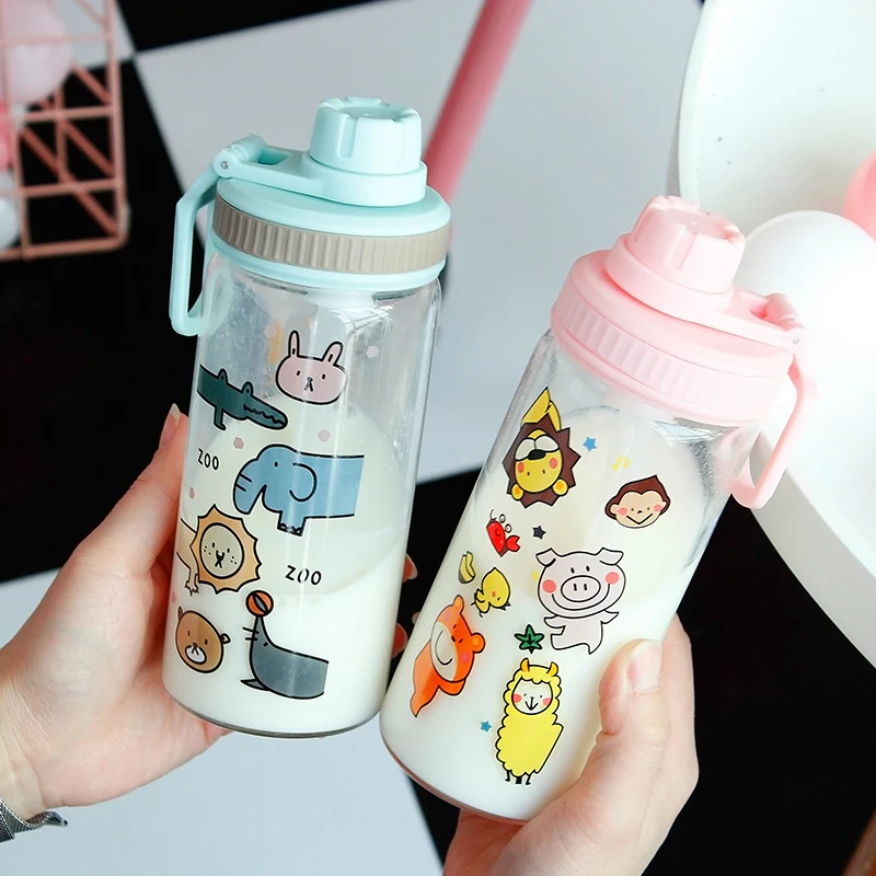 Стеклянная бутылка из лимона креативные портативные спортивные бутылки для воды