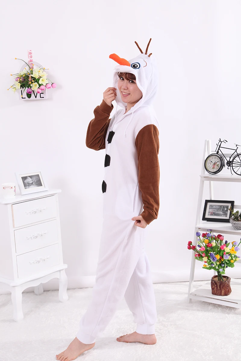 Комбинезоны Olaf Snowbaby костюм для сна унисекс Пижама взрослых косплея одежда