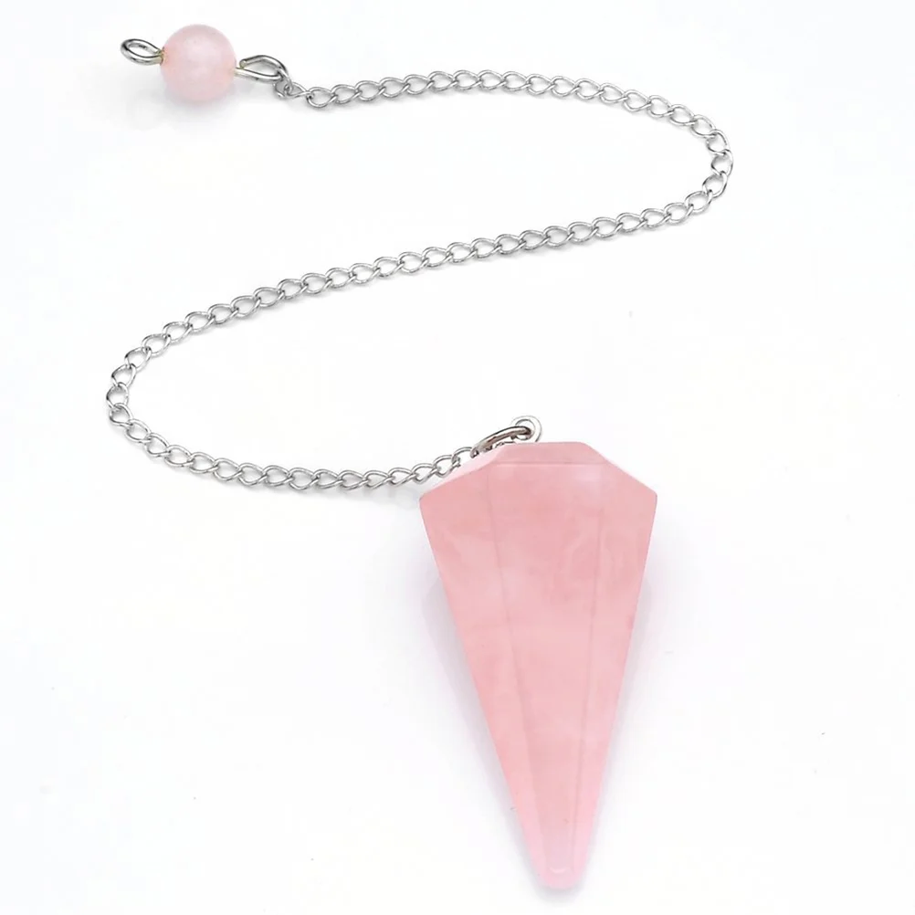 

Crystal Gemstone Dowser Pendulum (Rosy)
