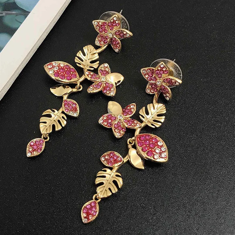 

Бренд 1:1 красивые фиолетовые розовые виноградные цветы Золотые фотообои, изысканные и элегантные женские серебряные ювелирные изделия