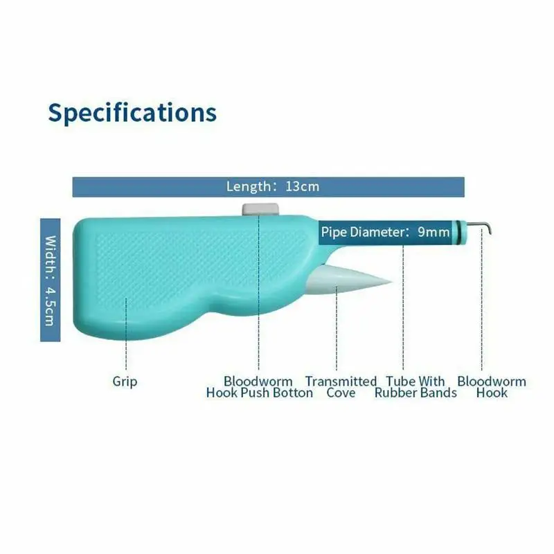 

1 pcs bloodworm clip device Earthworm Clip Portable Device Lure ABS Tackle Fishing Q3A8 Bloodworm Fishing Clip Baits Access U7D8
