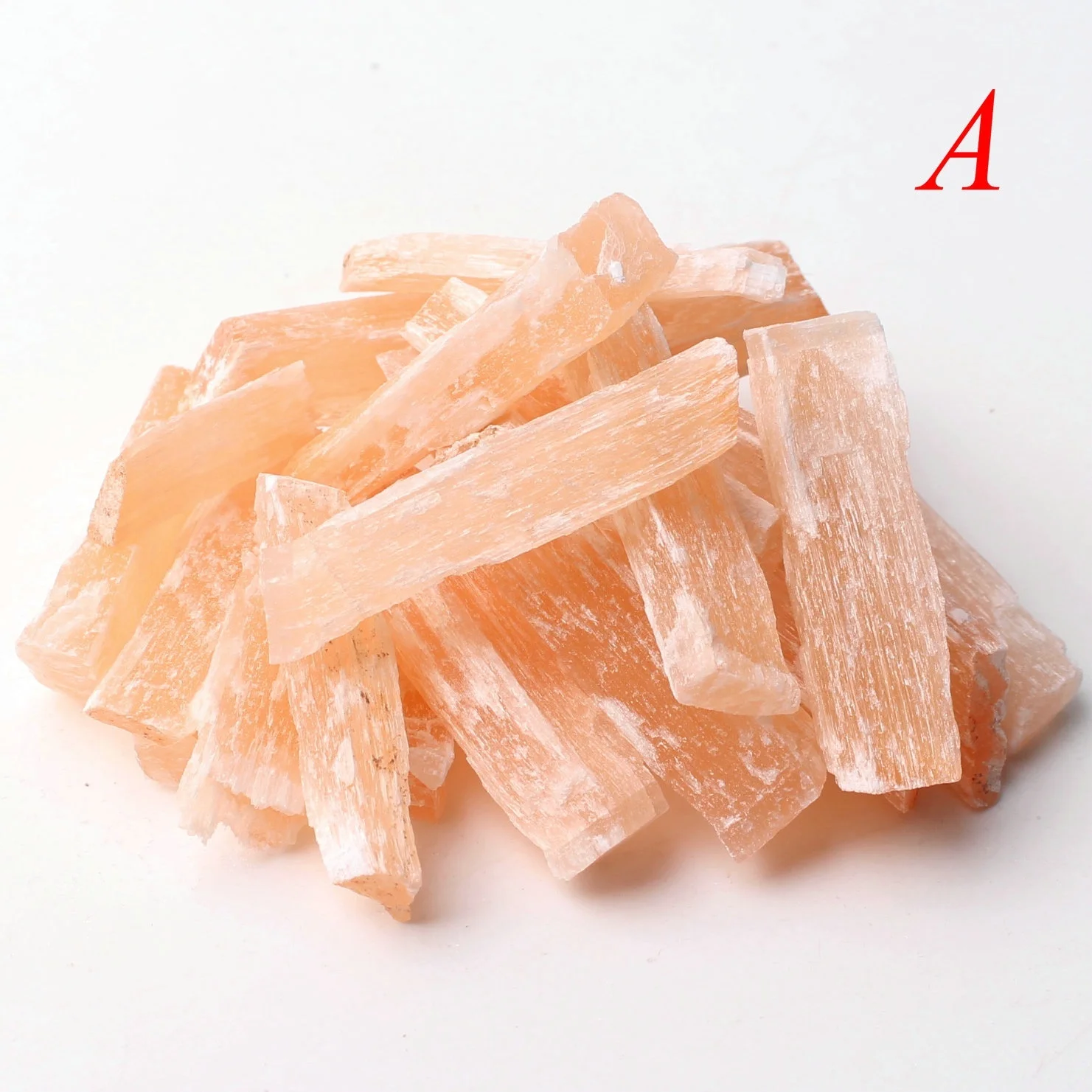 30 г/50 г апельсиновый гипс селенит необработанные палочки образцы минералов