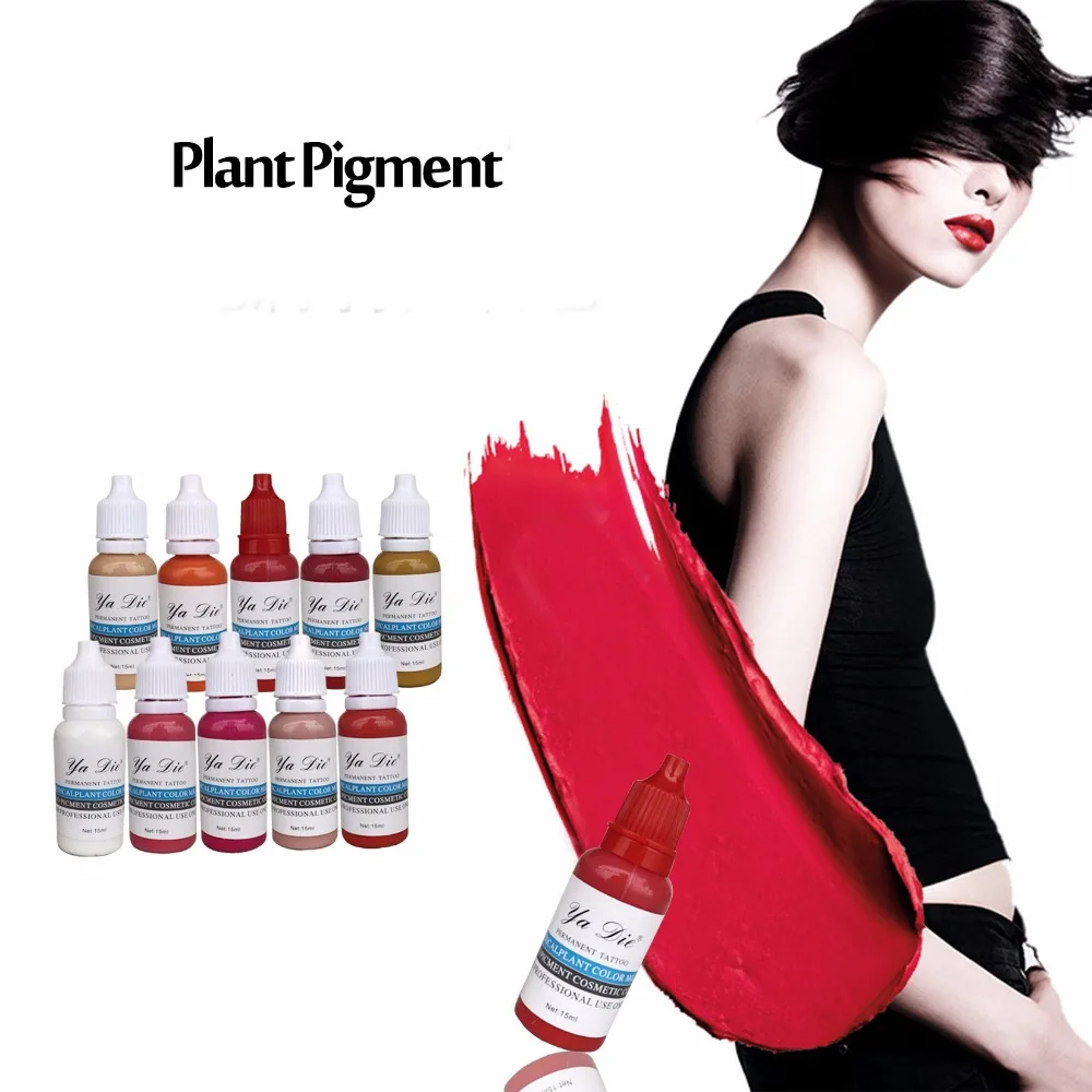 Комплект из 3 предметов оригинал Перманентный макияж пигмент для татуажа чистое