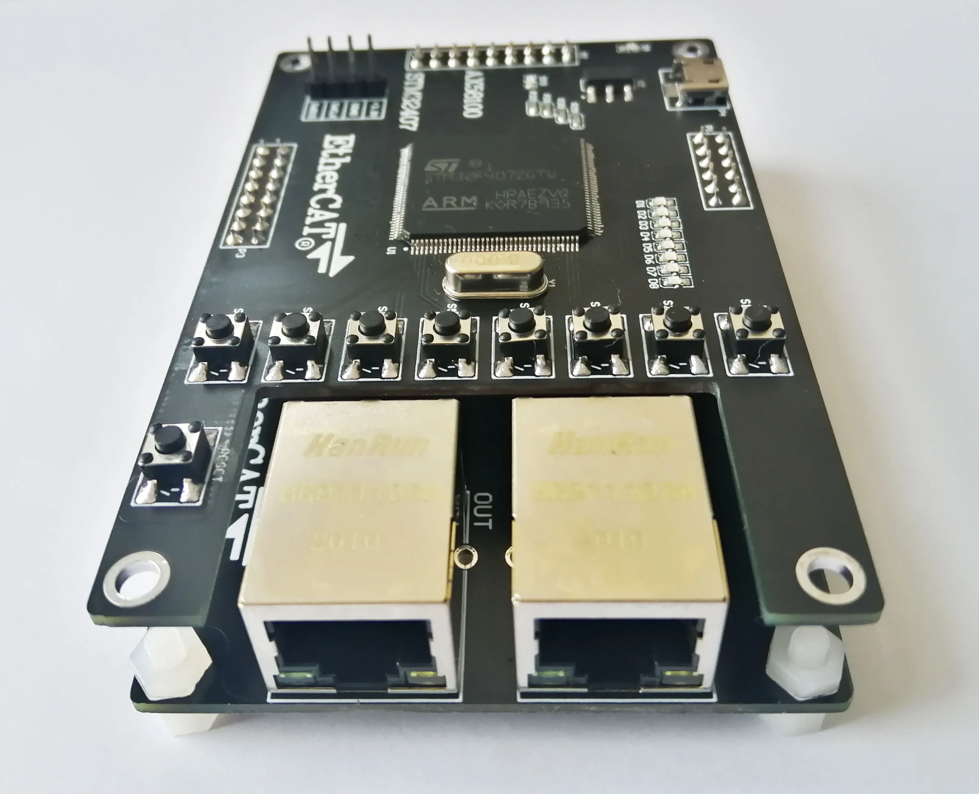 Estaci&oacute;n esclava AX58100 AX58100, placa de desarrollo AX58100, estaci&oacute;n esclava EtherCAT, 16IO CIA402-2