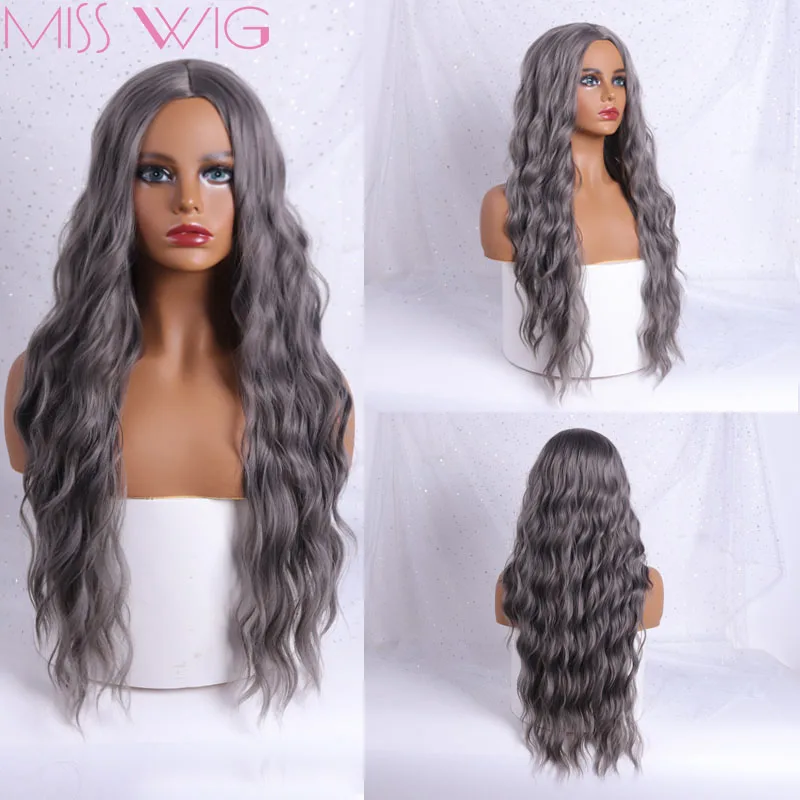 Женские длинные кудрявые парики MISS WIG из синтетических волос
