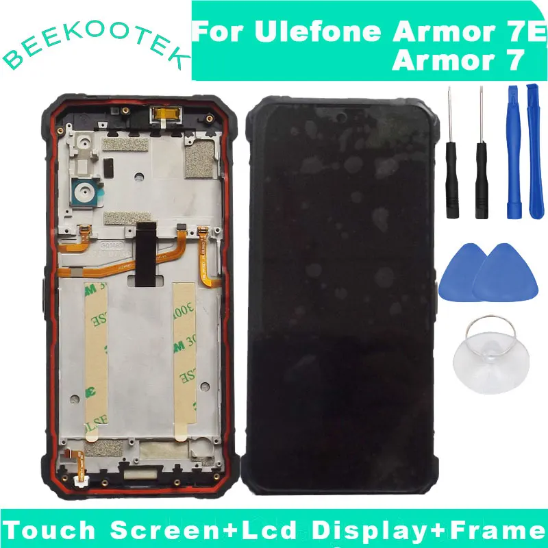 100% Новый оригинальный Ulefone Armor 7E ЖК-дисплей и сенсорный экран + рамка в сборе