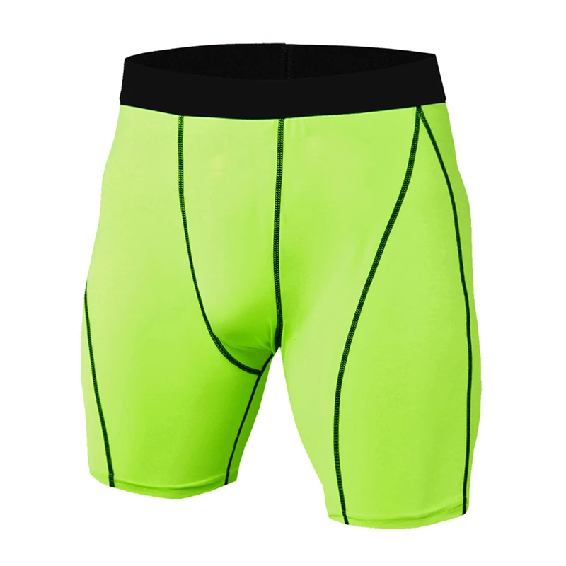 

Men Fitness Shorts Quick Drying Fashion Patchwork Compression Shorts Elastic Waistband Tights Running Workout Shorts