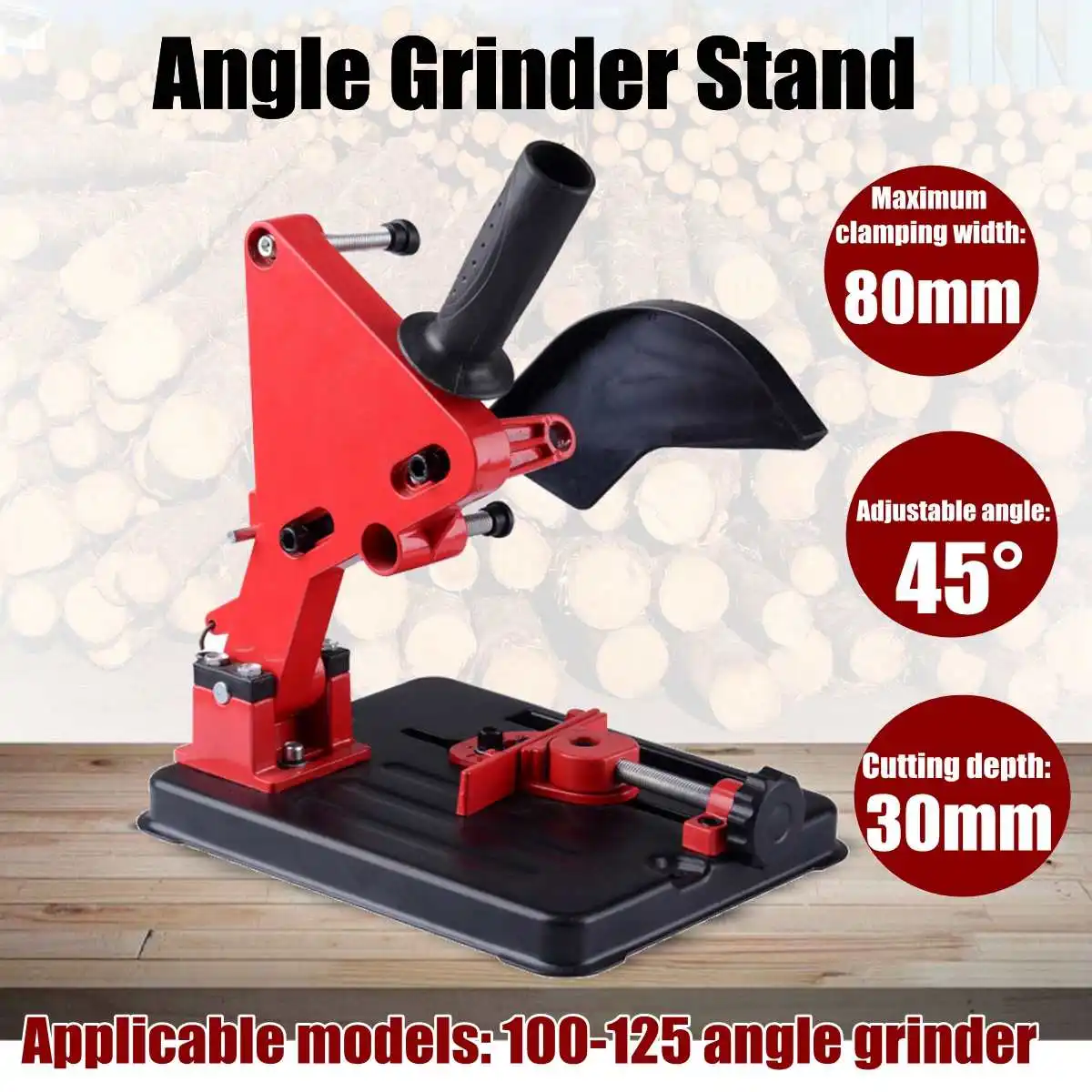 For 100-125 Cutter Angle Grinder Wood Power Tool Accessory Stand Iron Base Bracket Holder Support | Инструменты